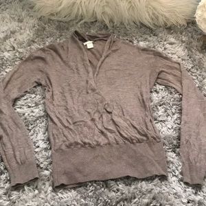 Beige wrap sweater H&M